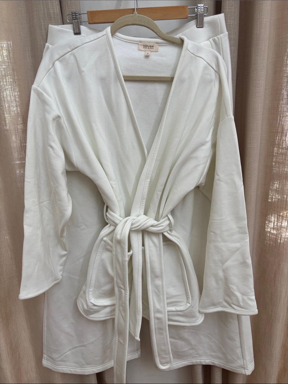 ivory Soft-Brushed Fleece Wrap by Haven Well Within